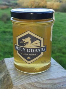 Jar of Aur Y Ddraig Welsh Honey